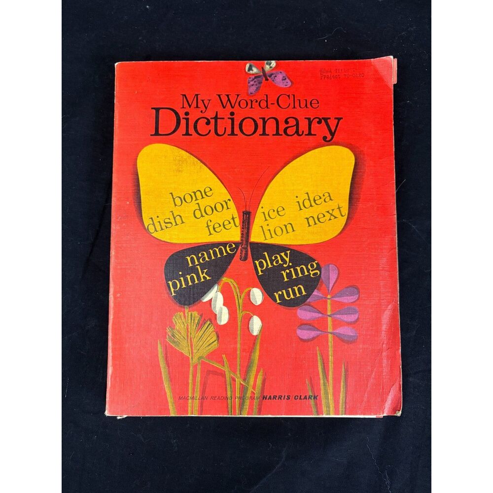 Vintage 1967 My Word-Clue Dictionary | Macmillan Reading Program Children's Book